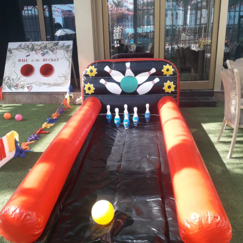 Inflatable bowling alley on rent (Delhi, Gurugram, Udaipur)