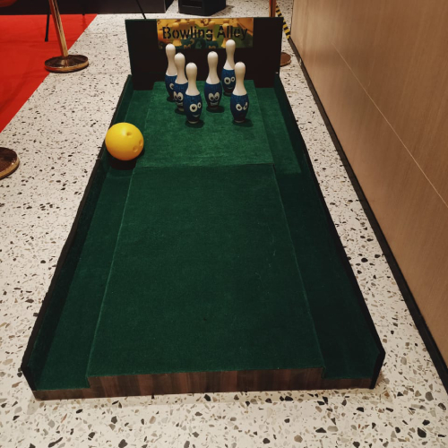 Wooden bowling alley on rent (Delhi, Gurugram, Udaipur)